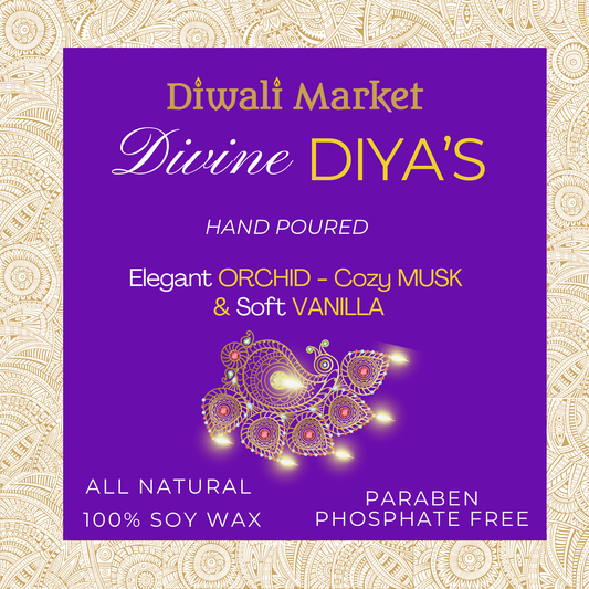 Divine Diyas - Diwali Inspired Clean Burn Scented Candle